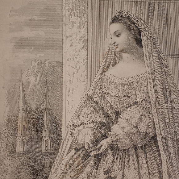 ❌️SOLD❌️Antique 1857 German Fashion Plate Herrmann Gerson's Modezeitung - Picture 3 of 11